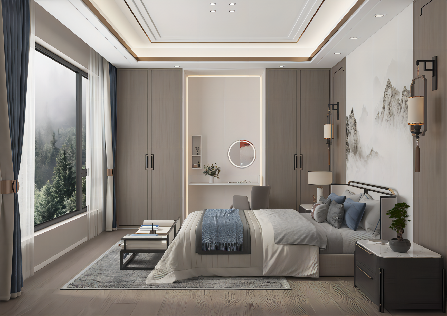 The modern wardrobe with ceiling door --new items